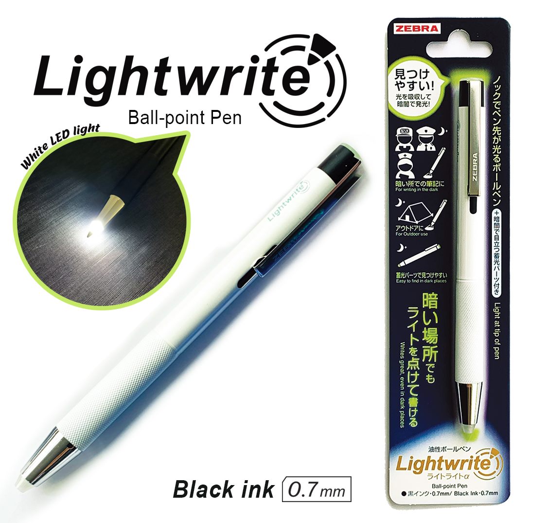 Yacig Pen met licht, lichtgevende balpen, heldere verlichte pennen voor schrijven in het donker led-licht zaklamp verpleegkundigen pen met lichtpunt, 3 stuks penlight-wit licht